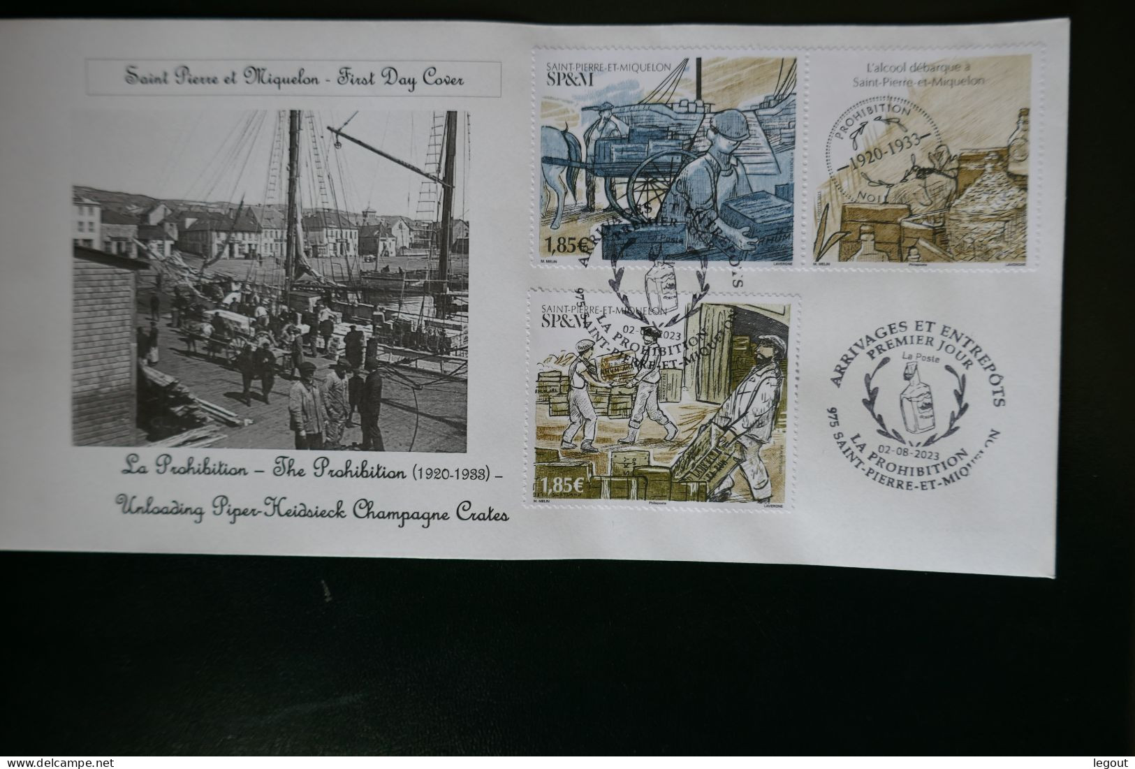 SPM/SAINT PIERRE ET MIQUELON FDC/1ER JOUR 2023 "LA PROHIBITION" - FDC