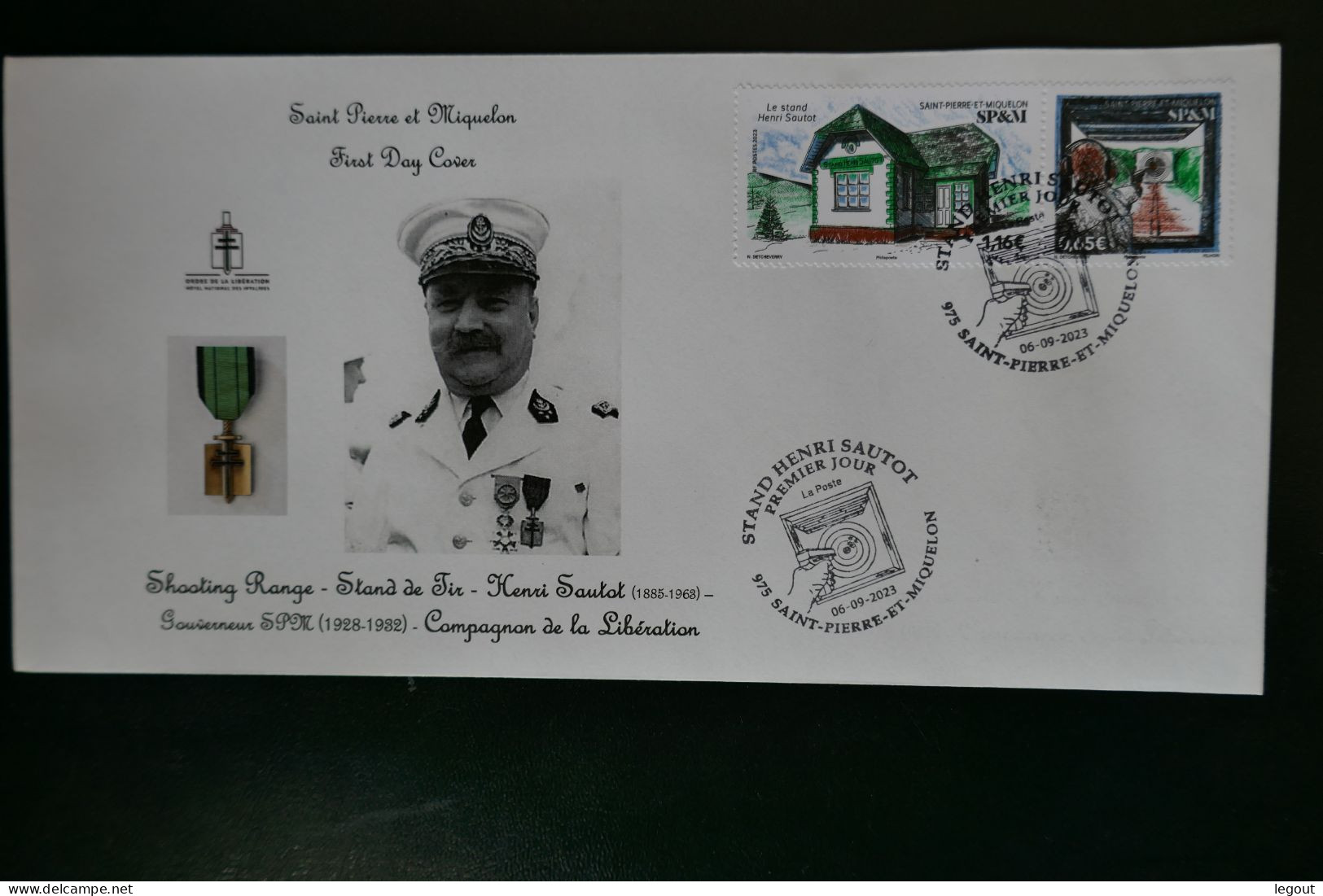 SPM/SAINT PIERRE ET MIQUELON FDC/1ER JOUR 2023 "stand De Tir HENRI SAUTOT" - FDC