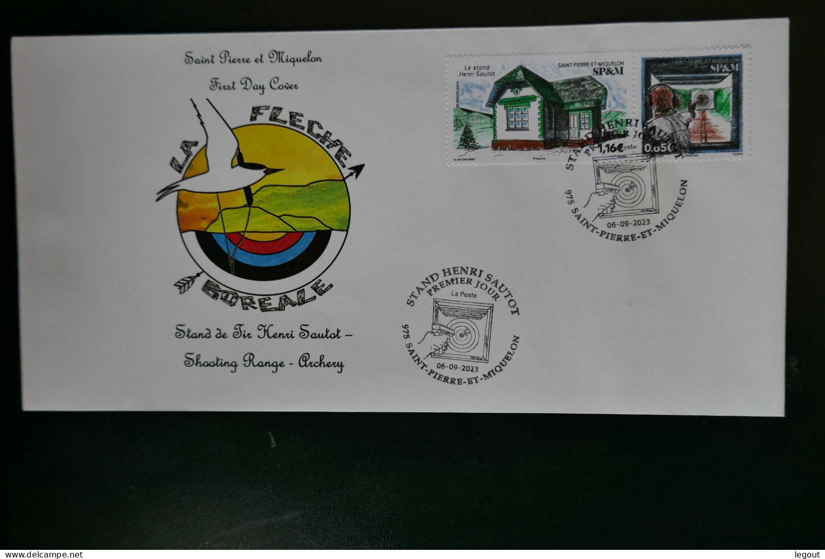 SPM/SAINT PIERRE ET MIQUELON FDC/1ER JOUR 2023 "stand De Tir HENRI SAUTOT" - FDC