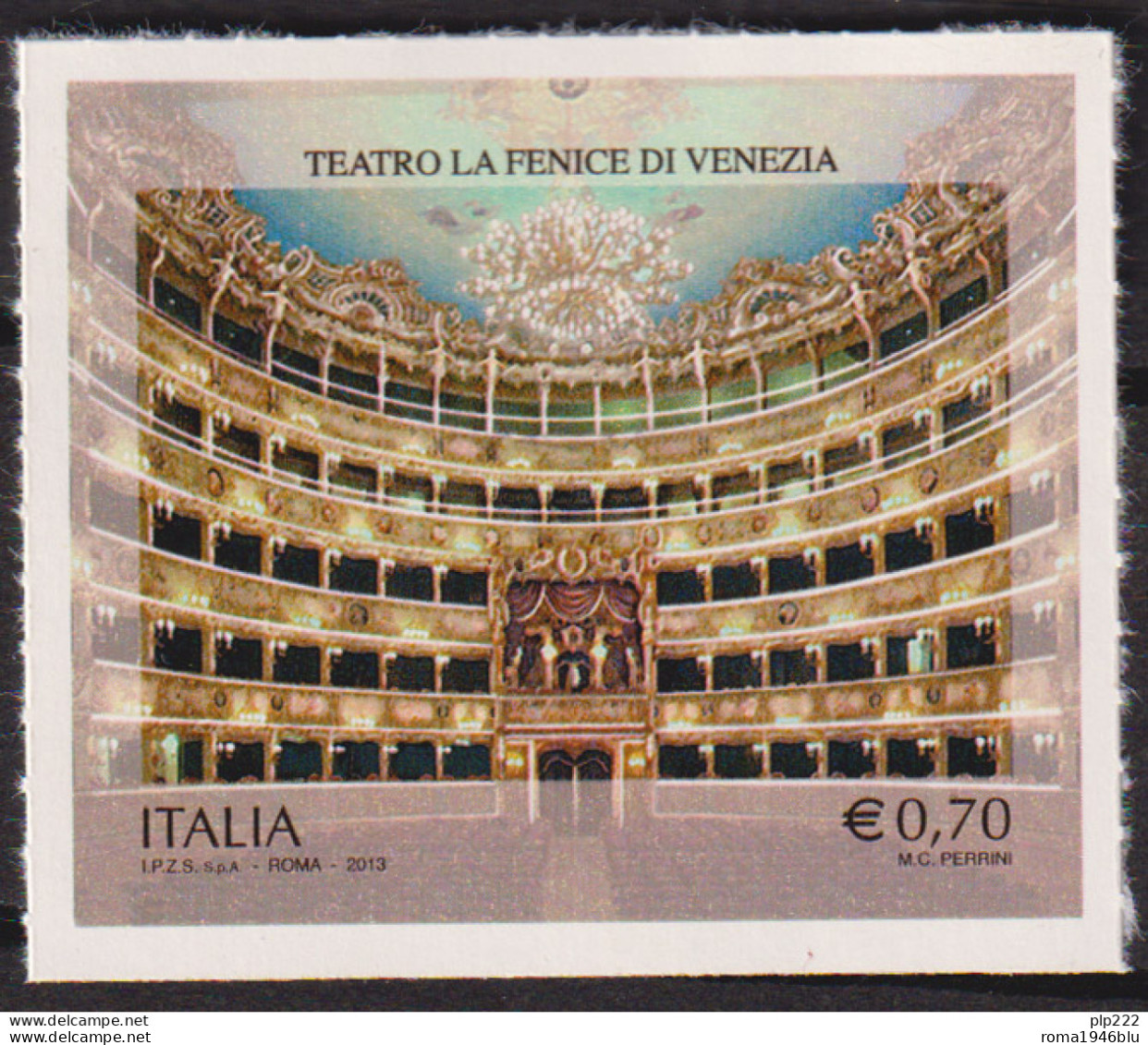 Italia Repubblica 2013 Fenice Non Fustellato Unif.3496A **/MNH VF - 2011-20: Nieuw/plakker