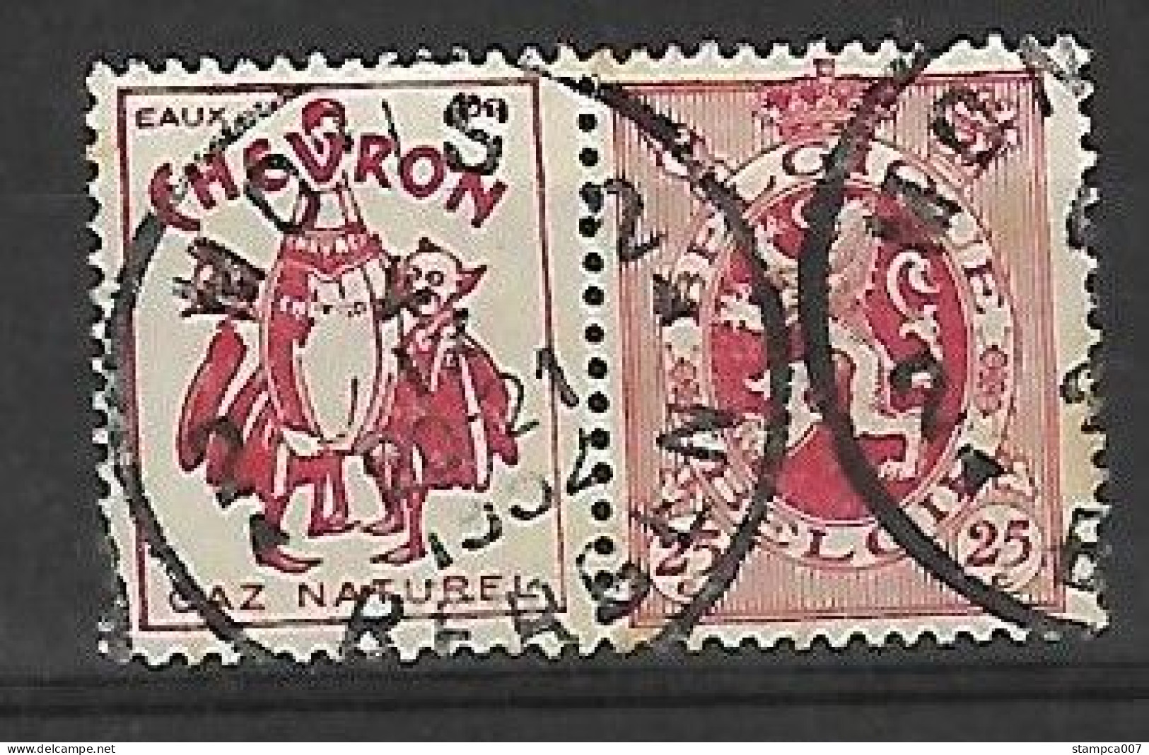 OCB PU14 Chevron - Centrale Stempel Mons Bergen - Used