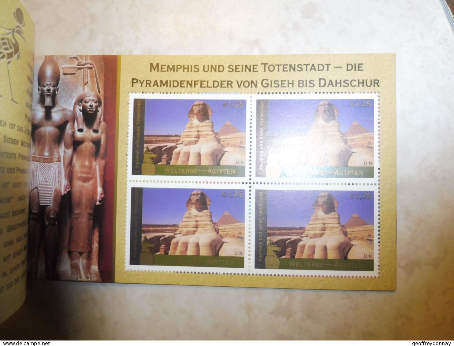 Nations Unies Vienne Carnet Bokje 456/461 Mnh Parfait Perfect Année Ano 2005 L'egypte Agypten - Ungebraucht