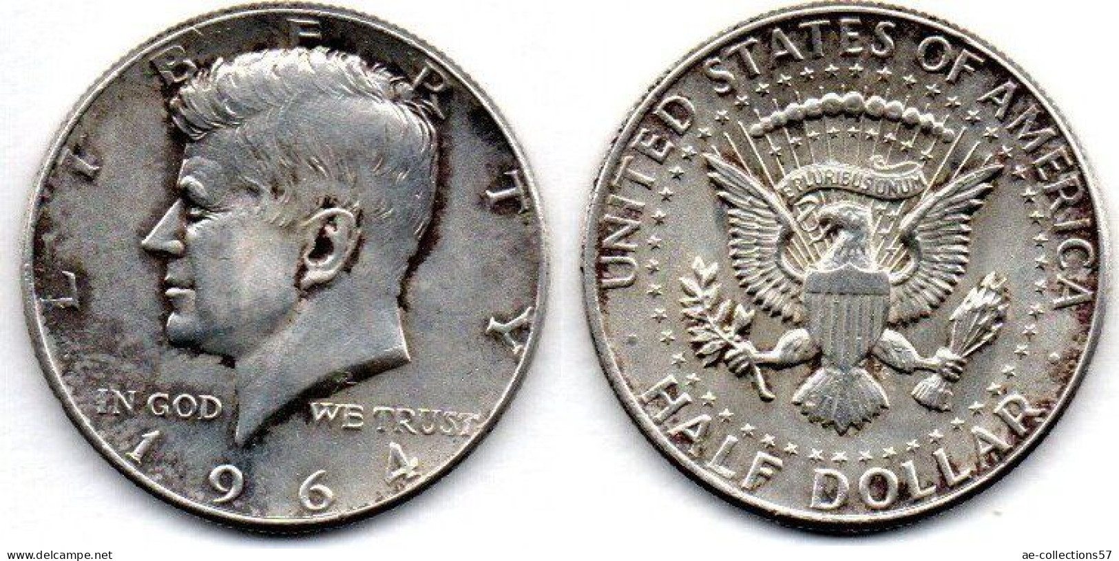 MA 26908 / USA 1/2 Dollar 1964 TTB+ - 1964-…: Kennedy