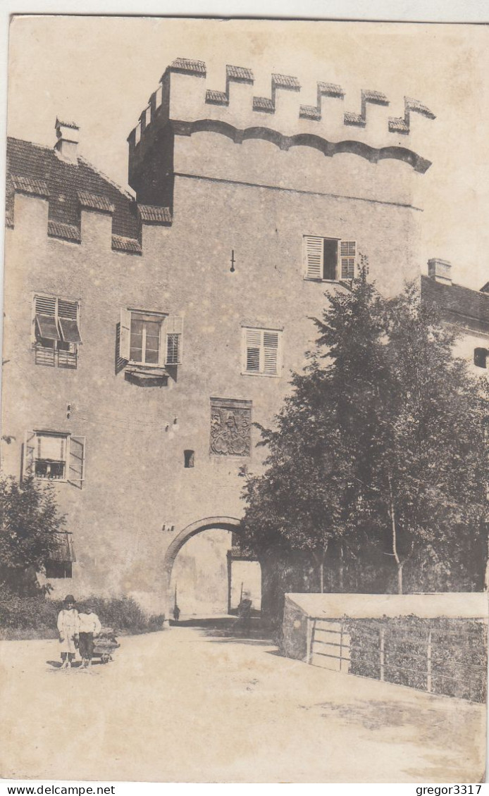 D5946) Bei HALL In TIROL -  Sehr Alte FOTO AK Kinder Eingangstor - Mauer U. Zaun - Hall In Tirol