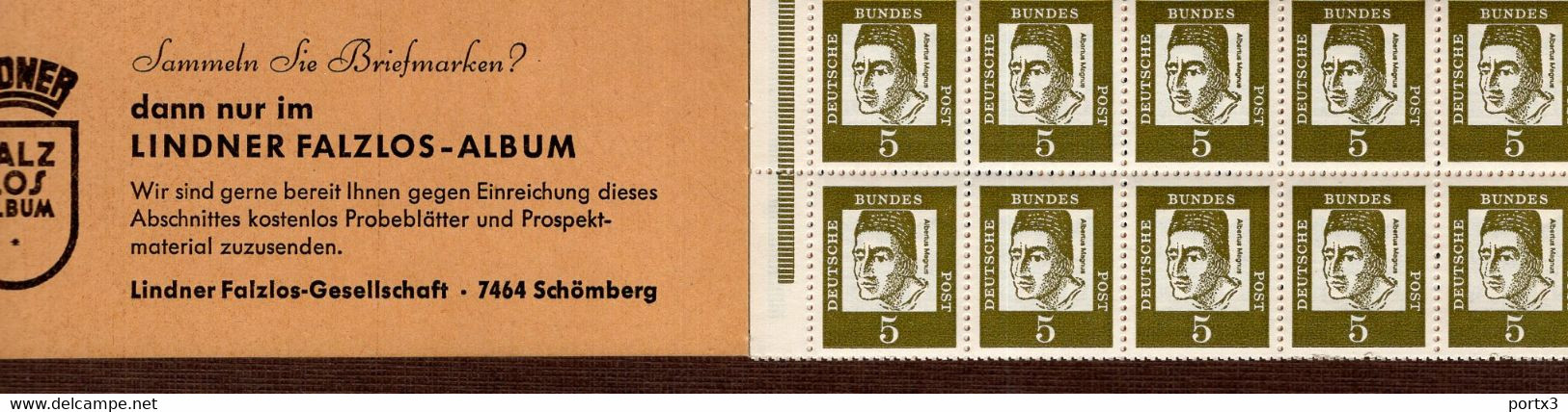 Markenheftchen Bund Postfr. MH 10 (1) Rechts Offen Neuf MNH  ** - 1951-1970