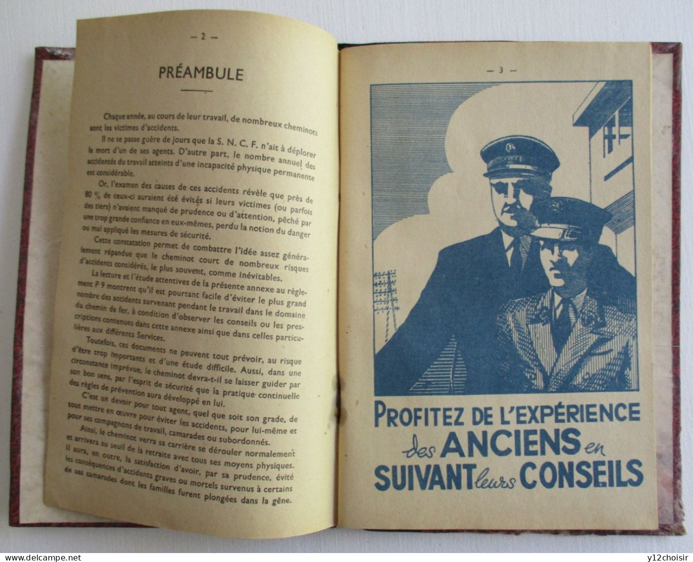 LIVRE SNCF 1947 EXTRAITS DU RÈGLEMENT SÉCURITÉ DU PERSONNEL - SOCIÉTÉ NATIONALE DES CHEMINS DE FER FRANÇAIS - Railway & Tramway