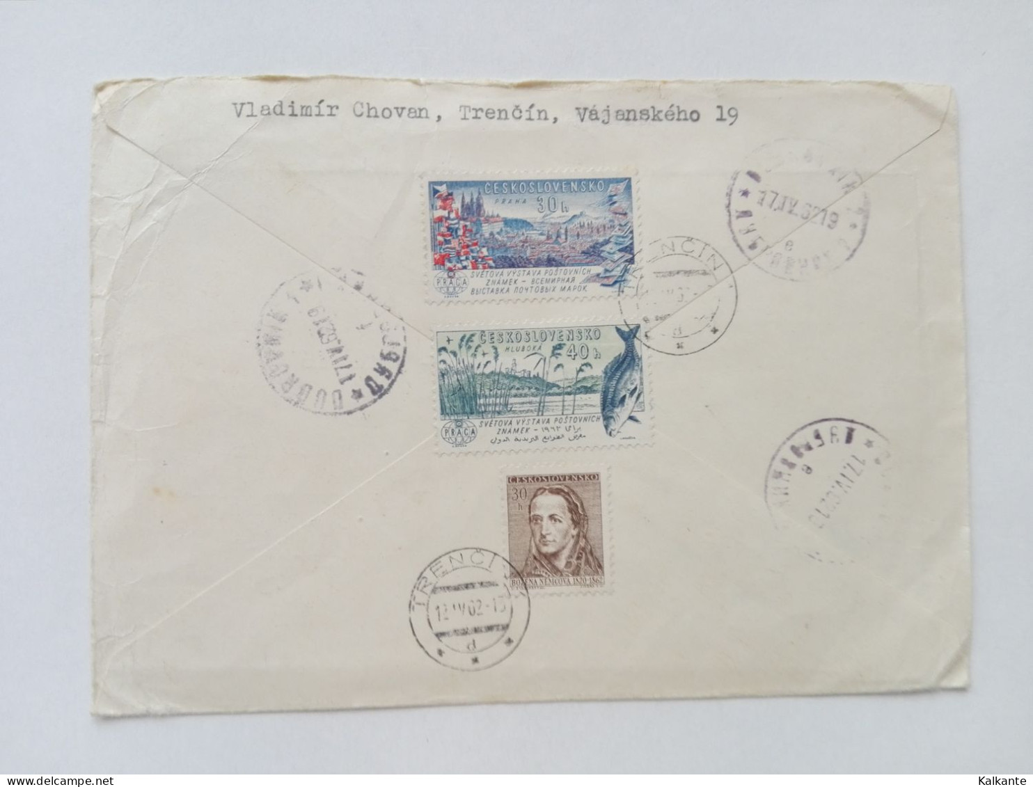 [CZE] - 1962 - Registered Letter From Trencin To Dubrovnik (Jugoslavia) - Storia Postale