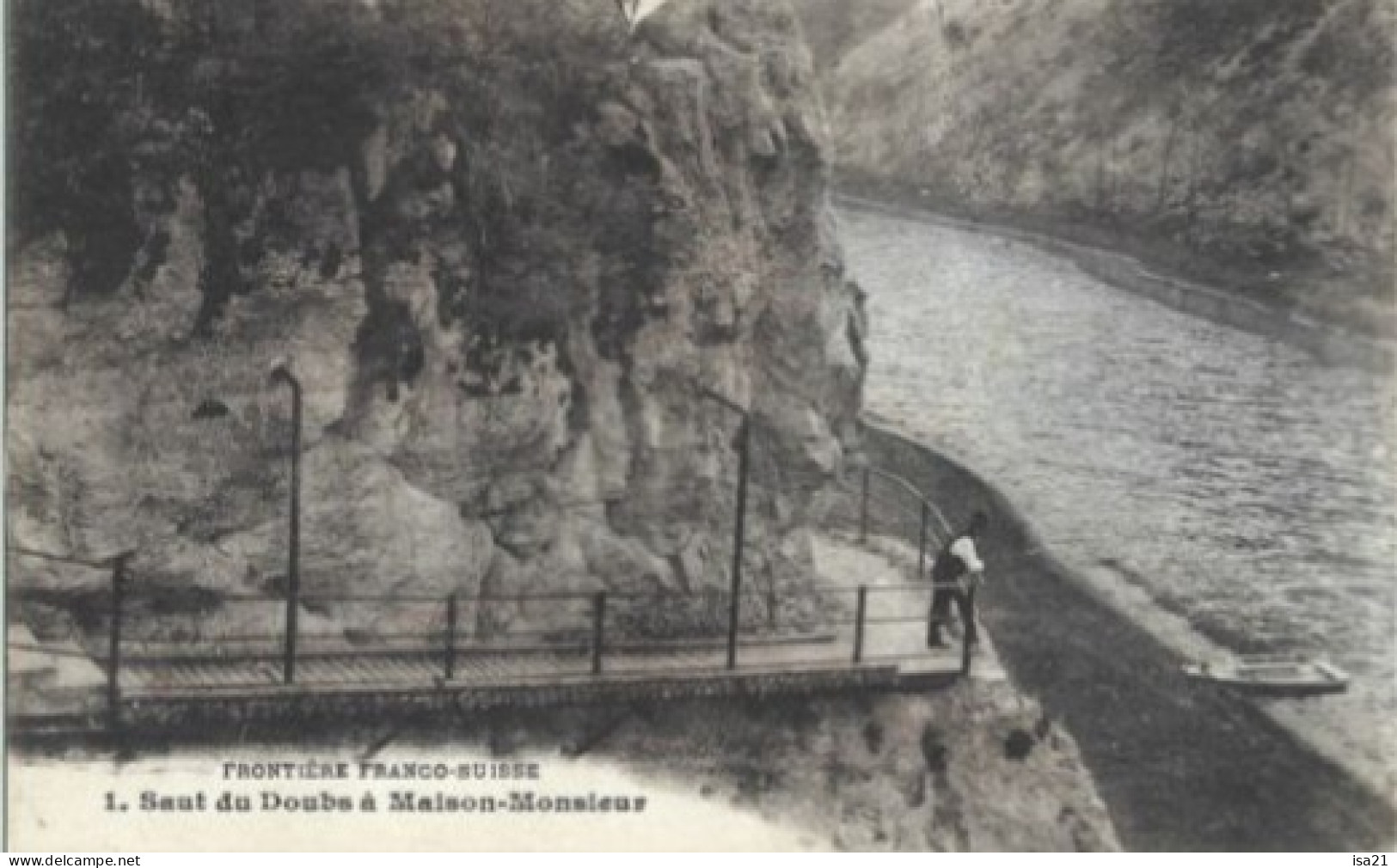 Carte Postale: Frontière Franco-Suisse: Saut Du Doubs à Maison-Monsieur - Franche-Comté