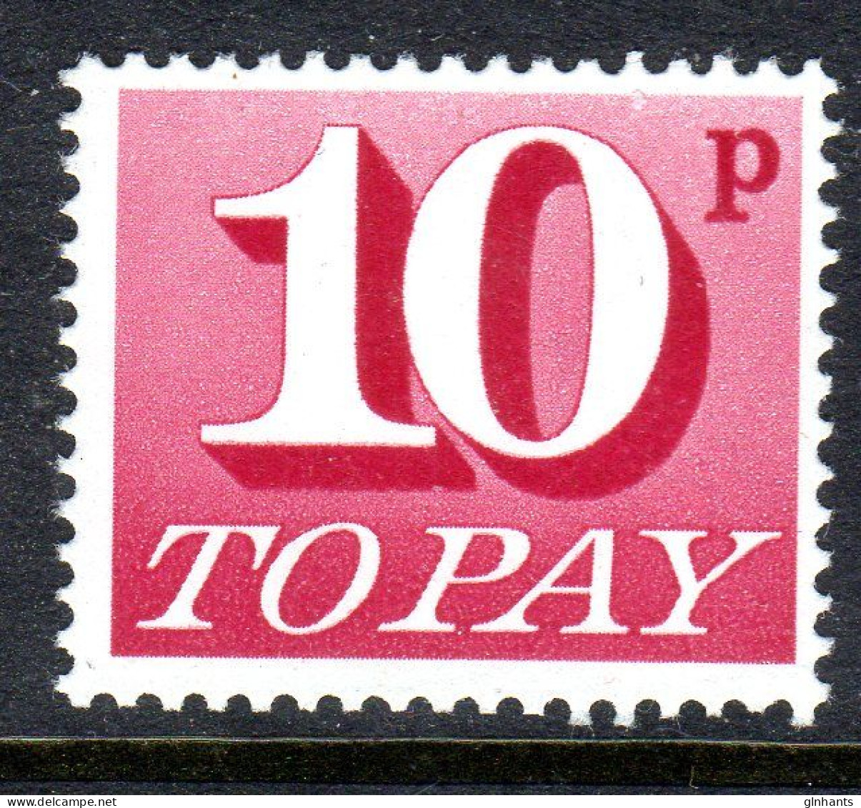 GREAT BRITAIN GB - 1970 POSTAGE DUE 10p STAMP FINE MNH ** SG D84 - Postage Due