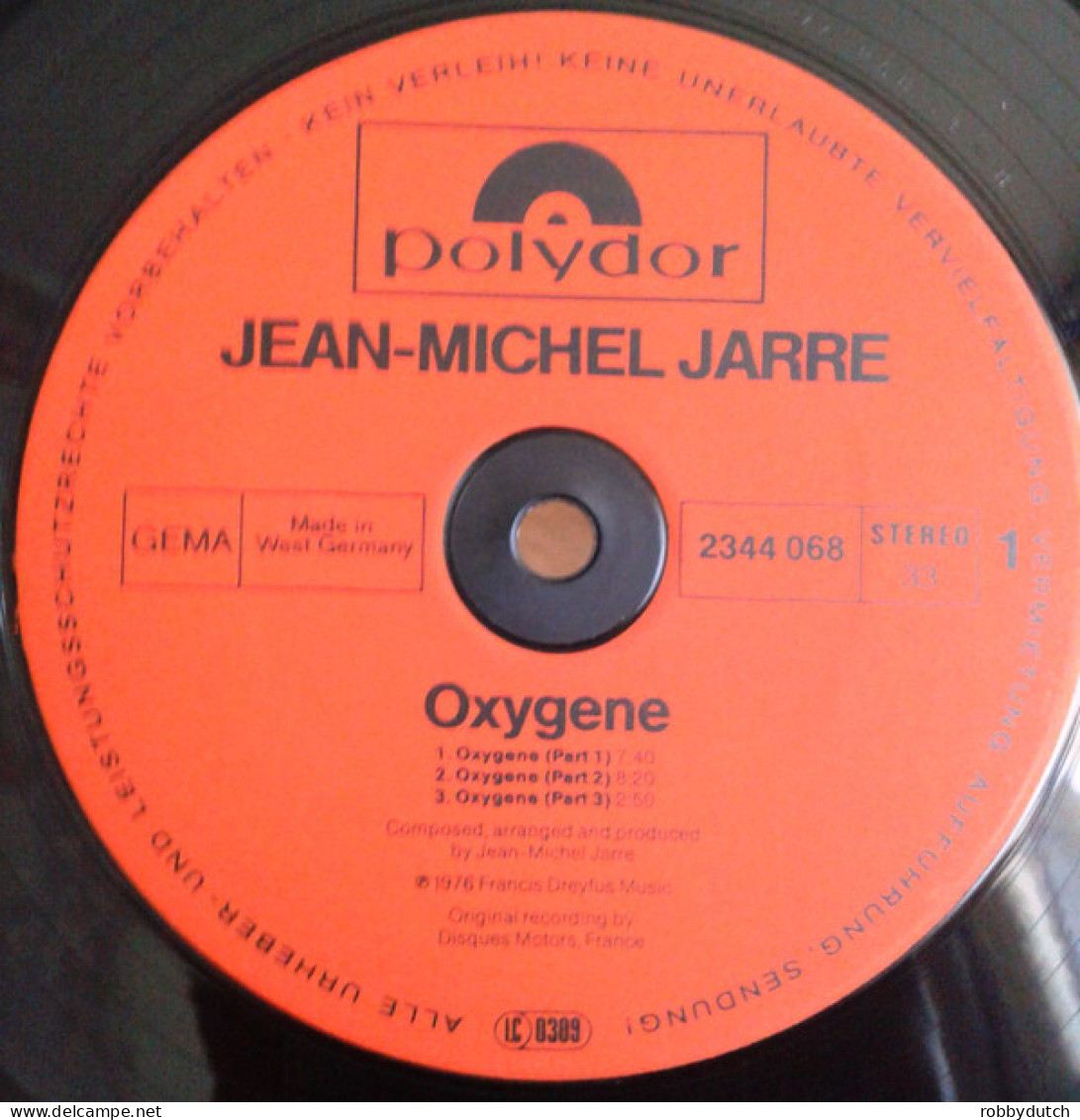 * LP *  JEAN-MICHEL JARRE -OXYGENE (Germany 1976 EX) - Instrumental