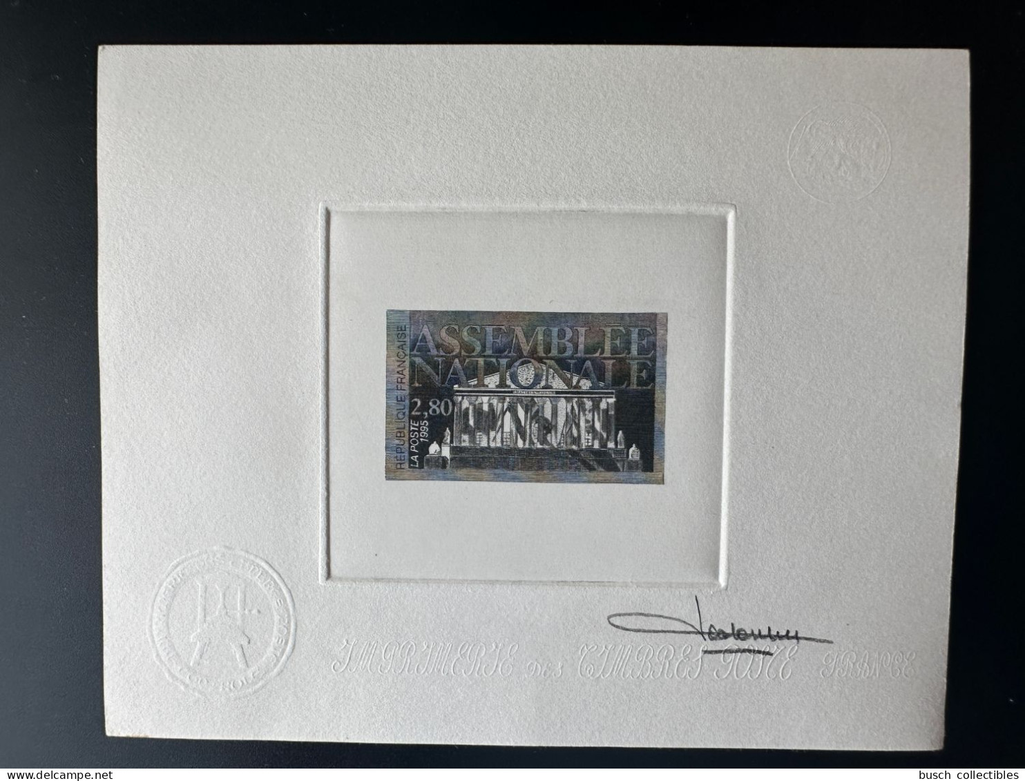 France 1995 YT 2945 Epreuve D'artiste Proof Assemblée Nationale Paris - Artist Proofs