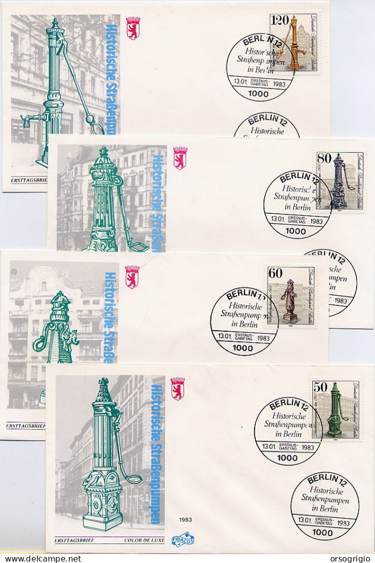 DEUTSCHE - BERLIN - FDC 1983 - STRASSENPUMPEN - 1981-1990