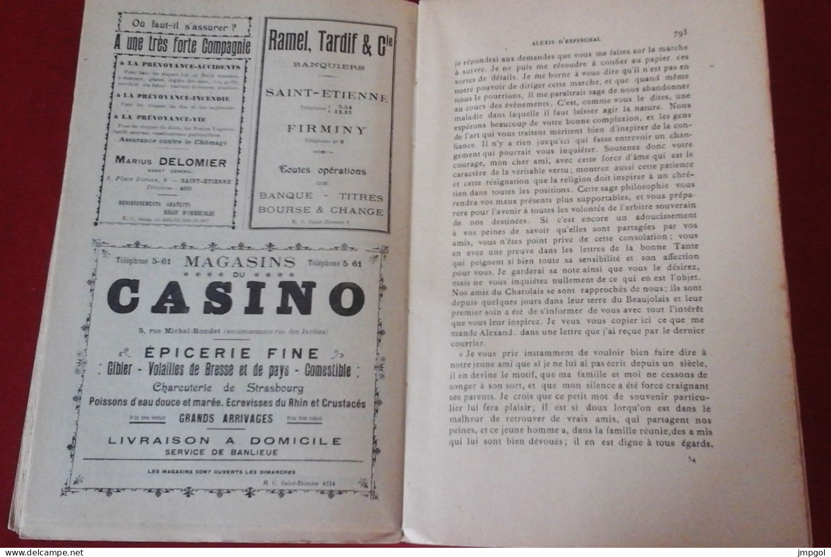 Amitiés Foréziennes Et Vellaves N°11 Octobre 1926 Espinchal Charles Silvestre Jean Tenant Publicités Saint Etienne - Rhône-Alpes