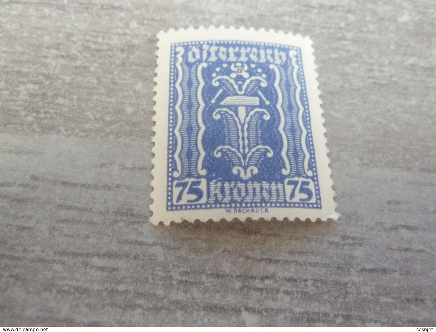 Osterreich - Symbole - Val 75 Kronen - Bleu Clair - Neuf Sans Trace De Charnière - Année 1918 - - Steuermarken