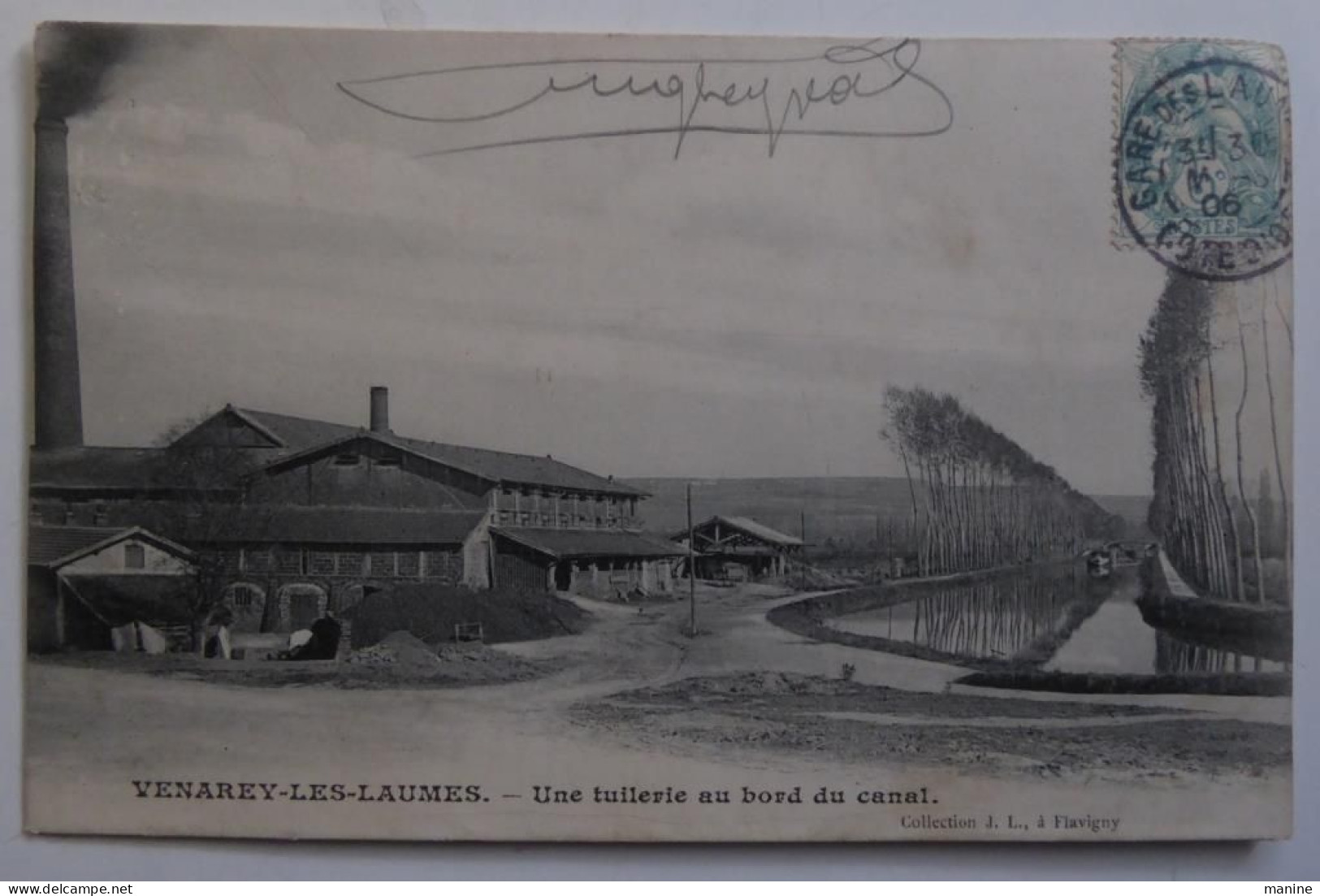 VENAREY-LES-LAUMES. - Une Tuilerie Au Bord Du Canal. - CPA 1906 - Venarey Les Laumes