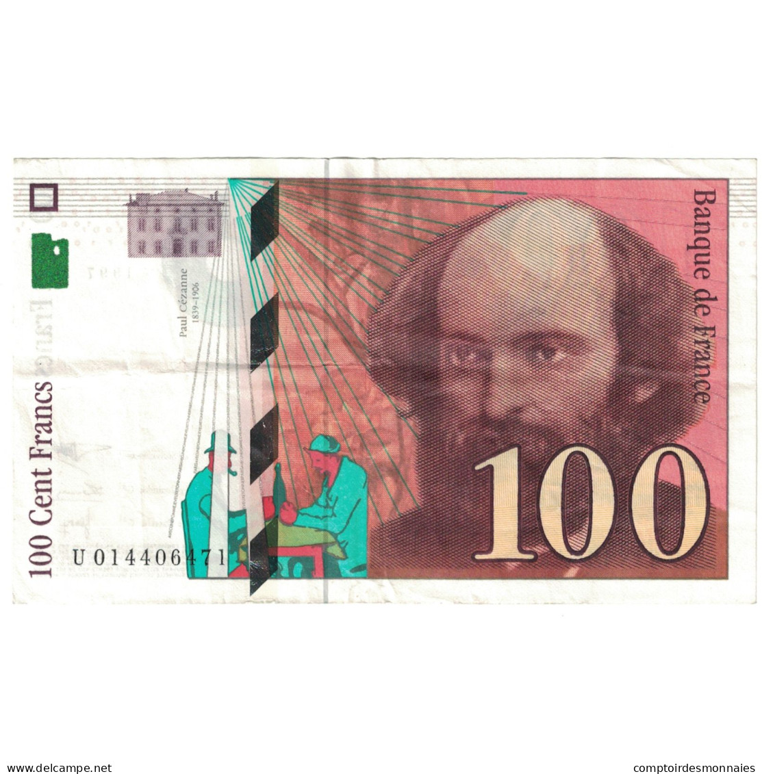 France, 100 Francs, 1997, U, TTB, Fayette:74.1, KM:158a - 100 F 1997-1998 ''Cézanne''