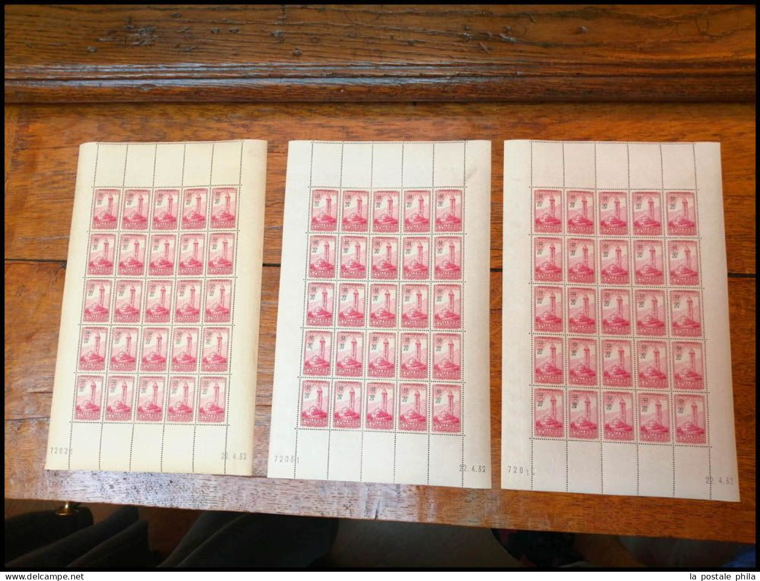 ** ANDORRE FRANCAIS: 1931-1964, POSTE/PA/TAXE : Stock de FEUILLES et PANNEAUX classé par multiples. COTE: 194 424 € !!!