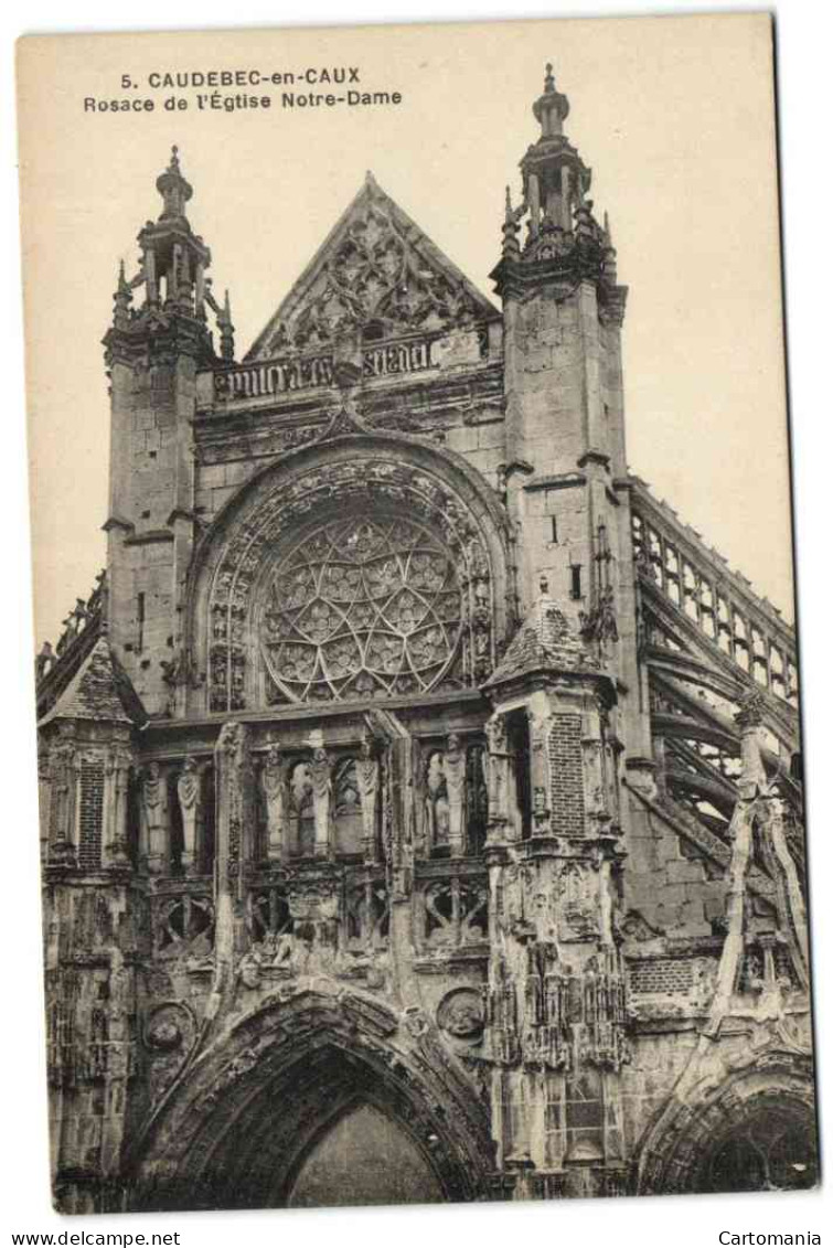 Caudebec-en-Caux - Rosace De L'Eglise Notre-Dame - Caudebec-lès-Elbeuf