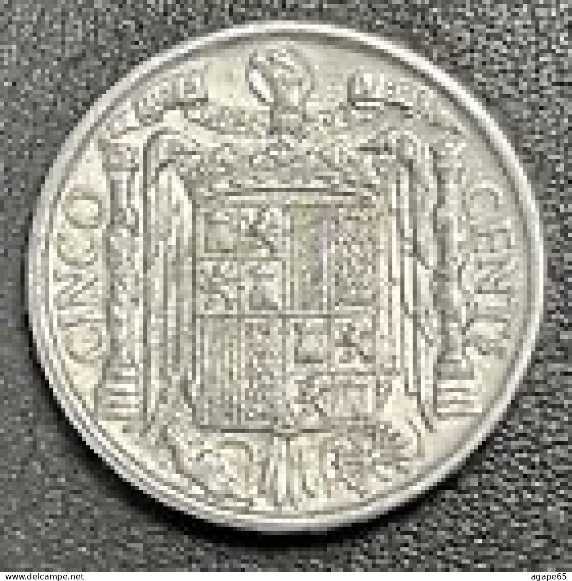 5 Centimos, Spain, 1945 - 5 Centesimi