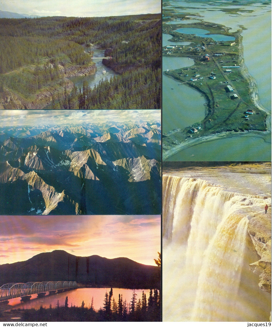 Canada Postcards (5) Pre-stamped Northwest Territories First Series (1 YN-1) - 1953-.... Regno Di Elizabeth II