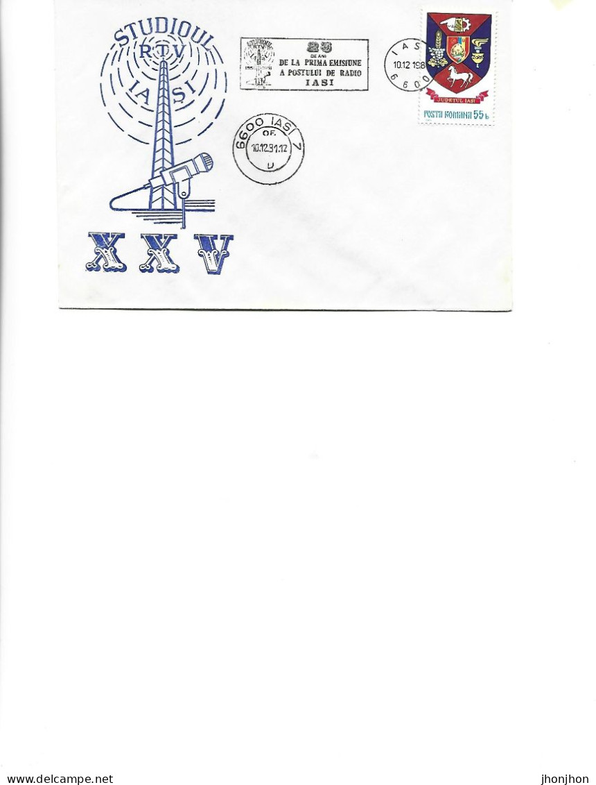 Romania - Occasional Envelope 1981 -  25 Years Since The First Broadcast Of Radio Iasi 1956-1981 - Lettres & Documents