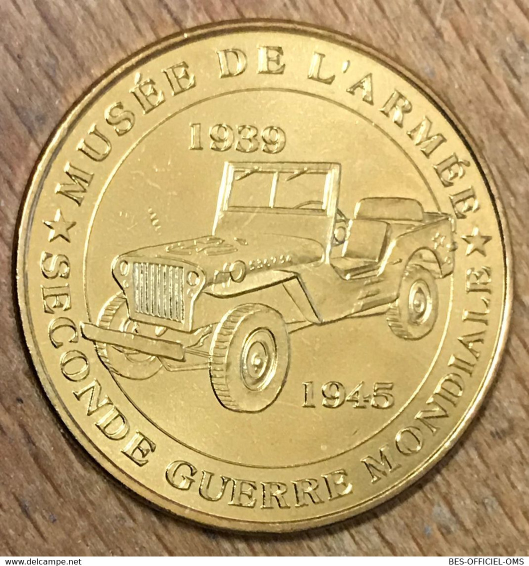 75007 PARIS MUSÉE DE L'ARMÉE JEEP WW MDP 2013 MÉDAILLE SOUVENIR MONNAIE DE PARIS JETON TOURISTIQUE MEDALS COINS TOKENS - 2013