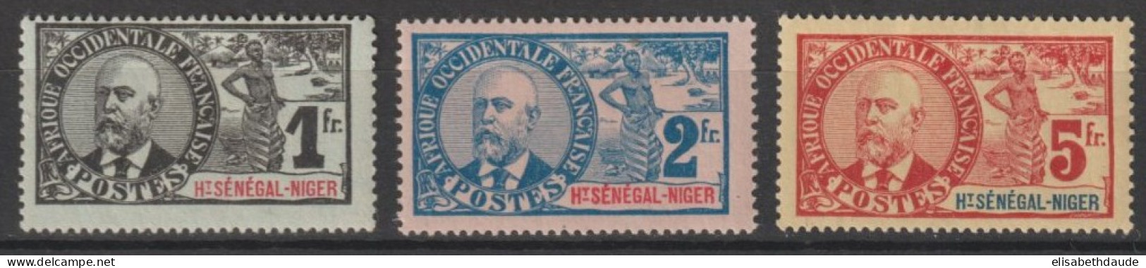 HAUT-SENEGAL - BALLAY 1906 - YVERT N°15/17 * MLH ! - COTE = 248 EUR. - Neufs