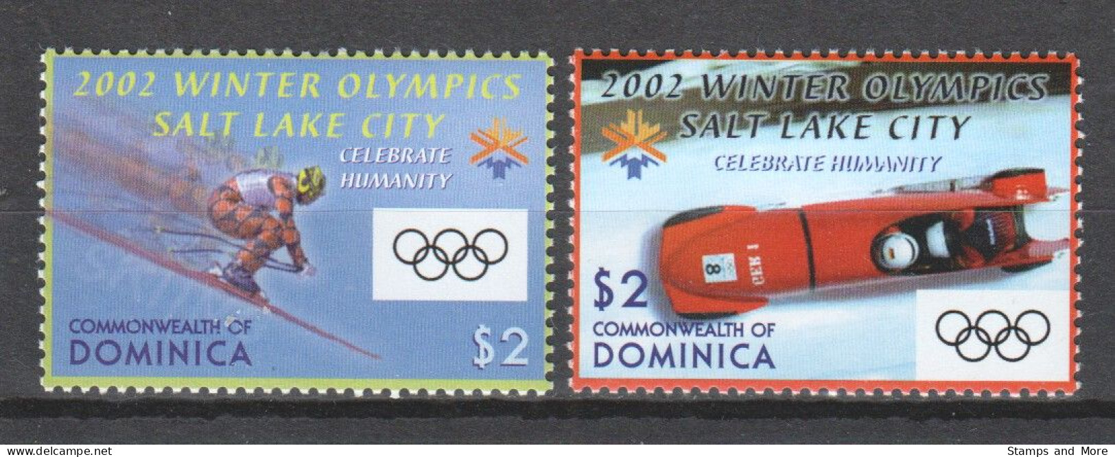 Dominica 2002 Mi 3301-3302 MNH WINTER OLYMPICS SALT LAKE CITY - Inverno2002: Salt Lake City