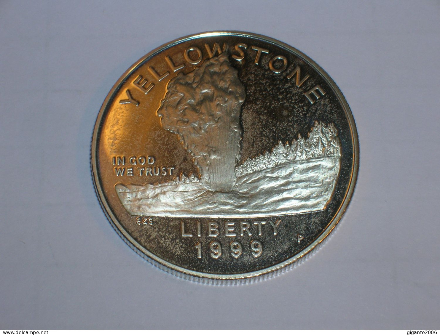 Estados Unidos/USA 1 Dolar Conmemorativo, 1999 S, Proof, Parque Nacional Yellowstone (13961) - Commemoratifs