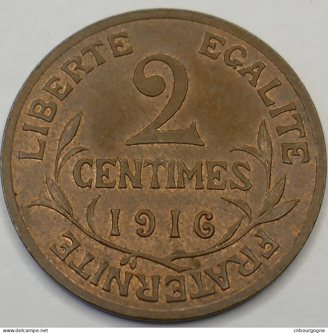 France - IIIe République - 2 Centimes Daniel-Dupuis 1916 - SUP+/MS62 Red-brown - Fra4891 - 2 Centimes
