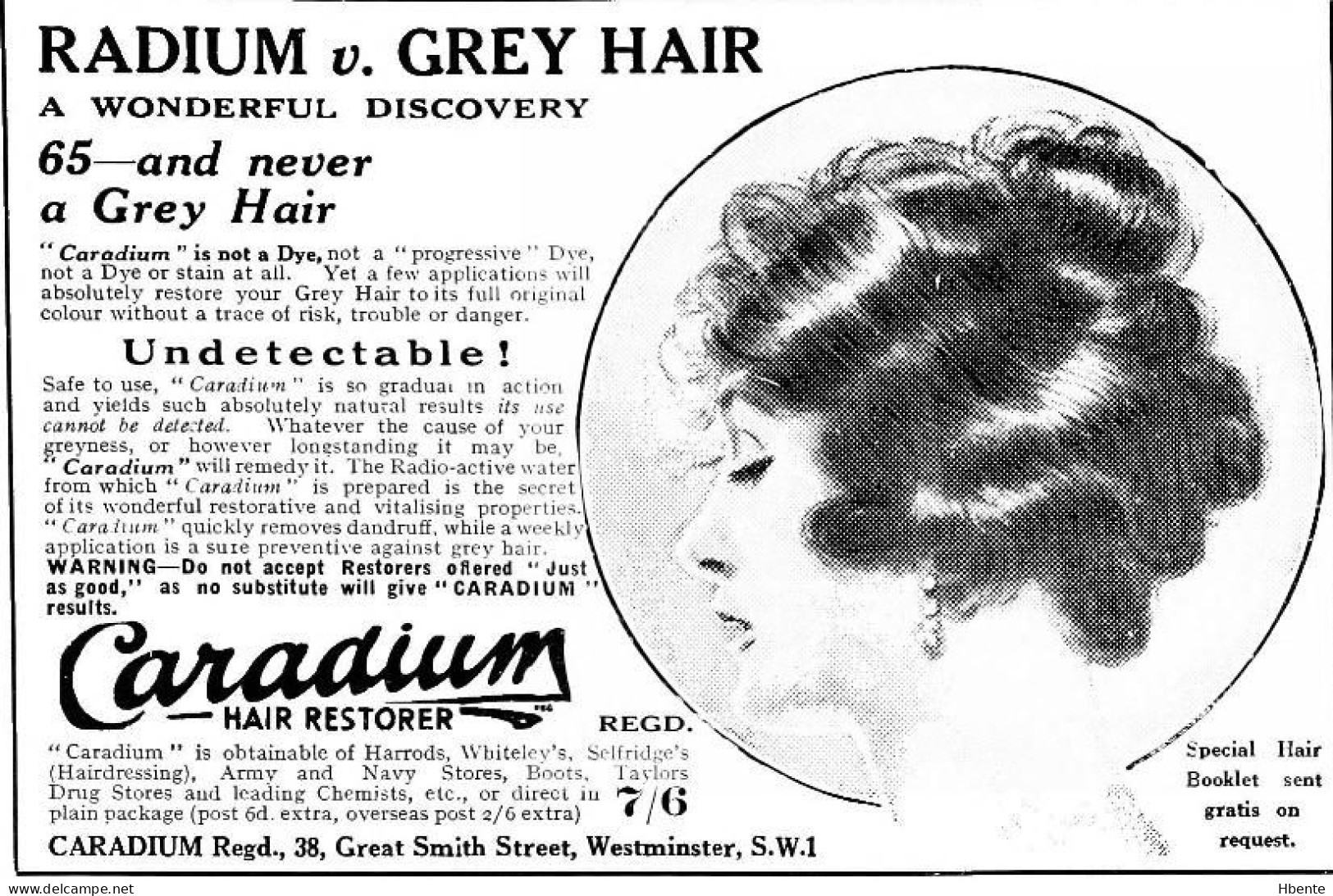 Radium Grey Hair Caradium  Ad (Photo) - Voorwerpen