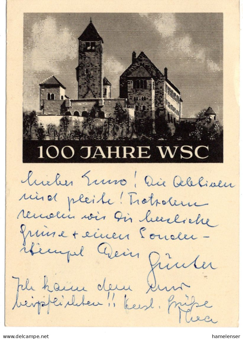 70538 - Bund - 1963 - 20Pfg Bach A SoAnsKte WEINHEIM - ... WEINHEIMER SENIOREN-CONVENT -> Kall - Lettres & Documents