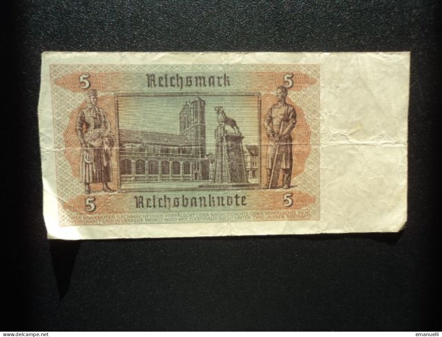 ALLEMAGNE : 5 REICHSMARK   1.8.1942    C.A. 179a, *  / P 186a **     TTB *** - 5 Reichsmark