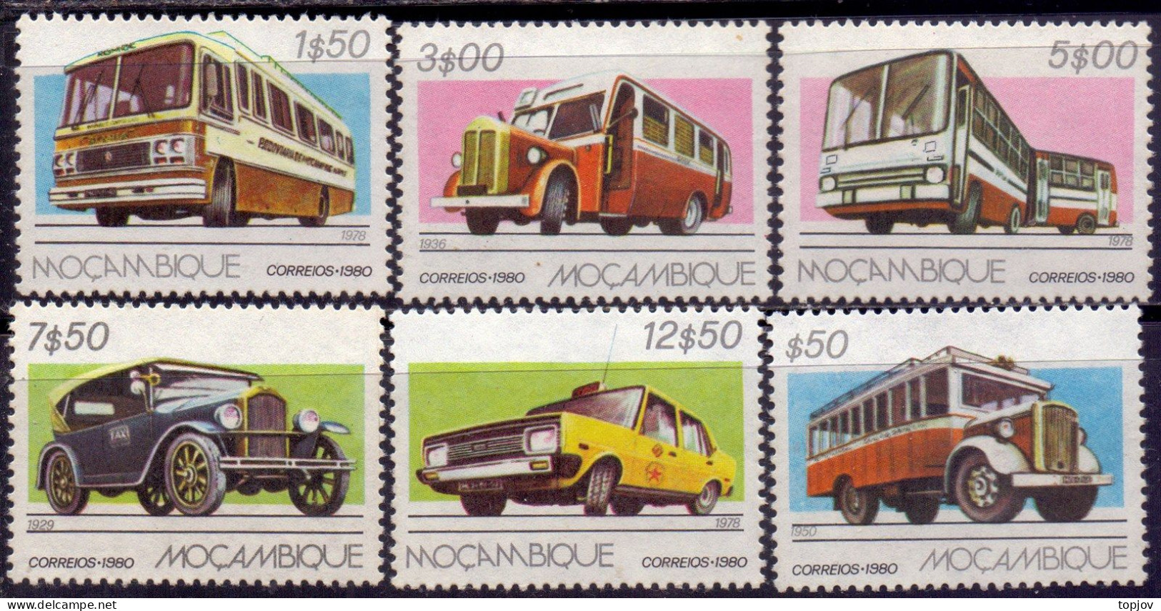 MOZAMBIQUE - CARS  BUSSES - **MNH - 1980 - Bus