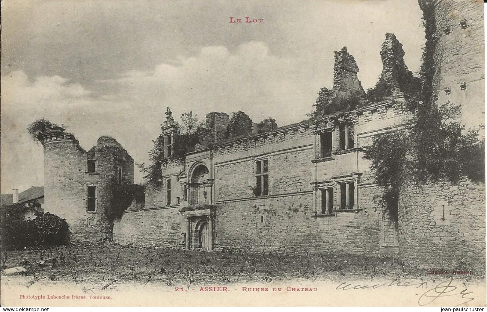 46 -  Assier- Ruines Du Château  -  * CPA Précurseur ** - Assier
