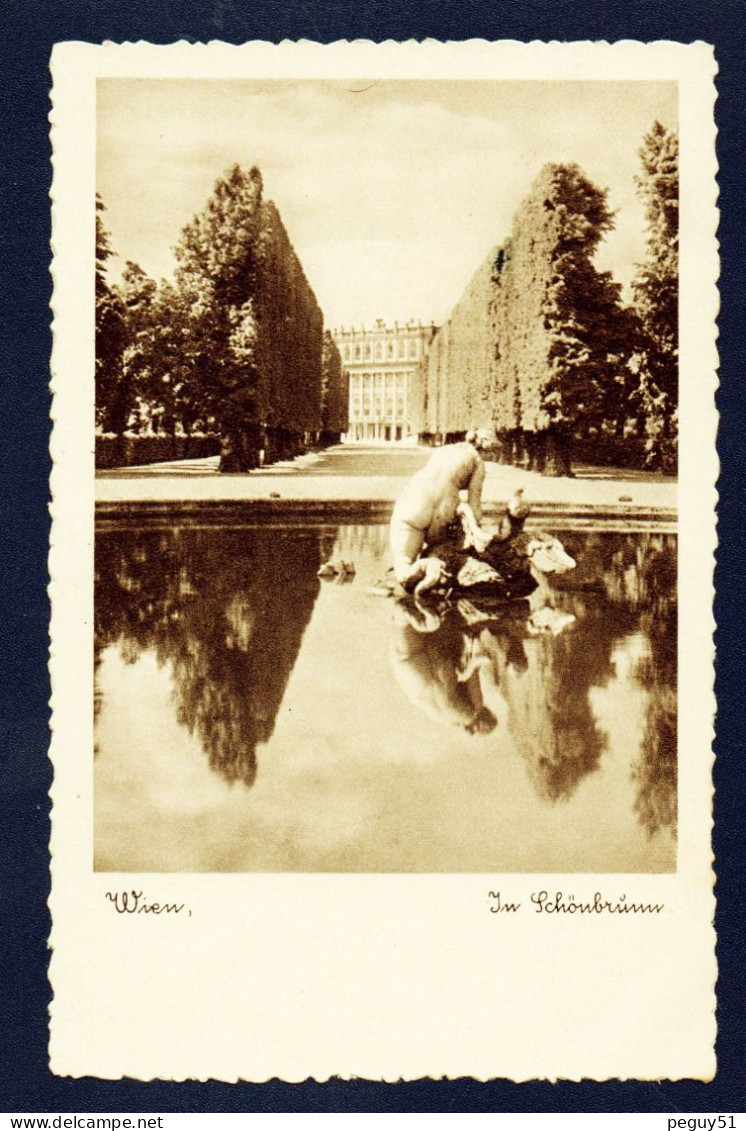 Vienne. Schönbrunn. Najadenbrunnen. Château De Schönbrunn.¨La Fontaine Des Naïades. 1936 - Schloss Schönbrunn