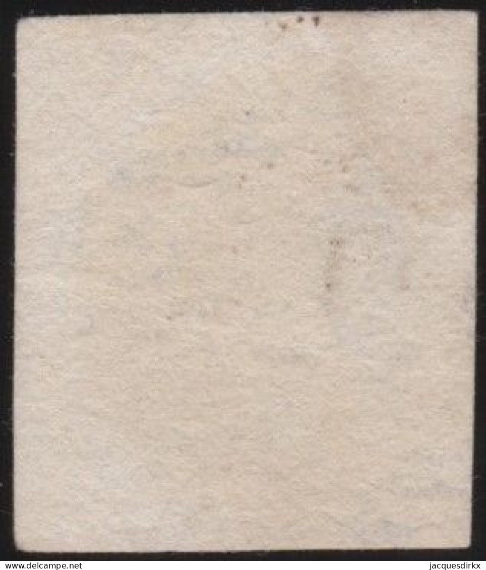 Belgie  .   OBP    .    4   (2 Scans)      .    O     .   Gestempeld     .   /   .    Oblitéré - 1849-1850 Medallones (3/5)