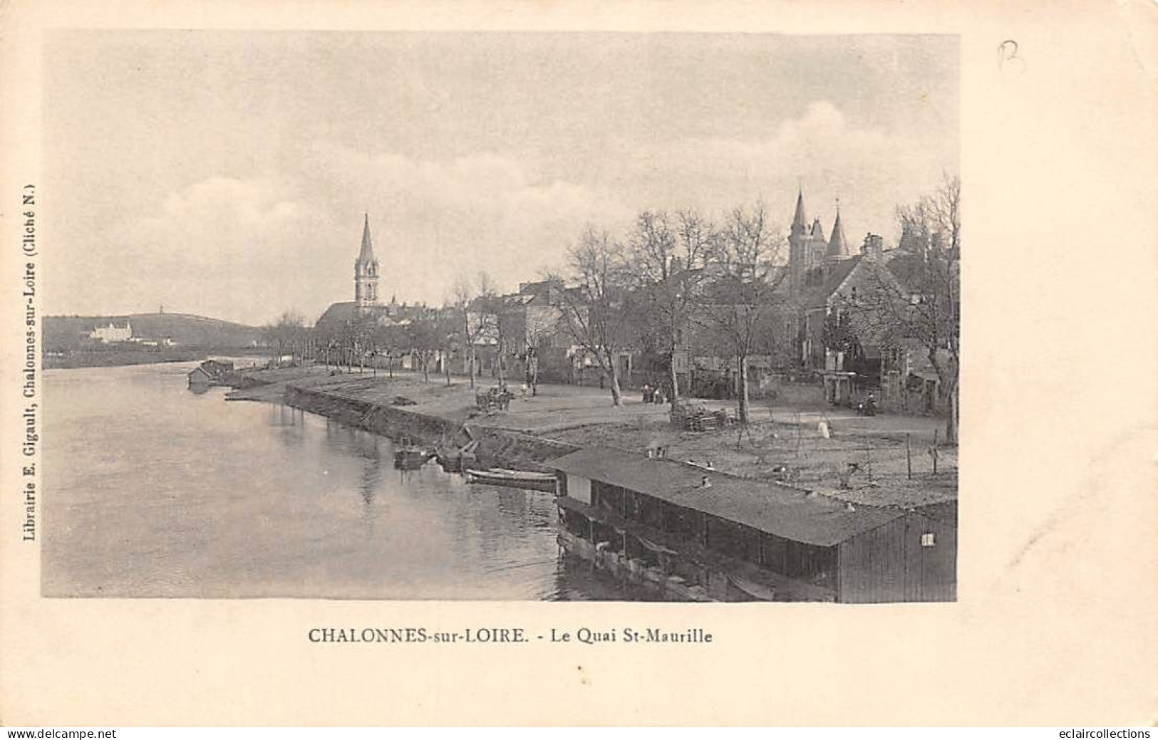 Chalonnes Sur Loire           49       Le Quai Saint Maurille. Bateau Lavoir        (voir Scan) - Chalonnes Sur Loire