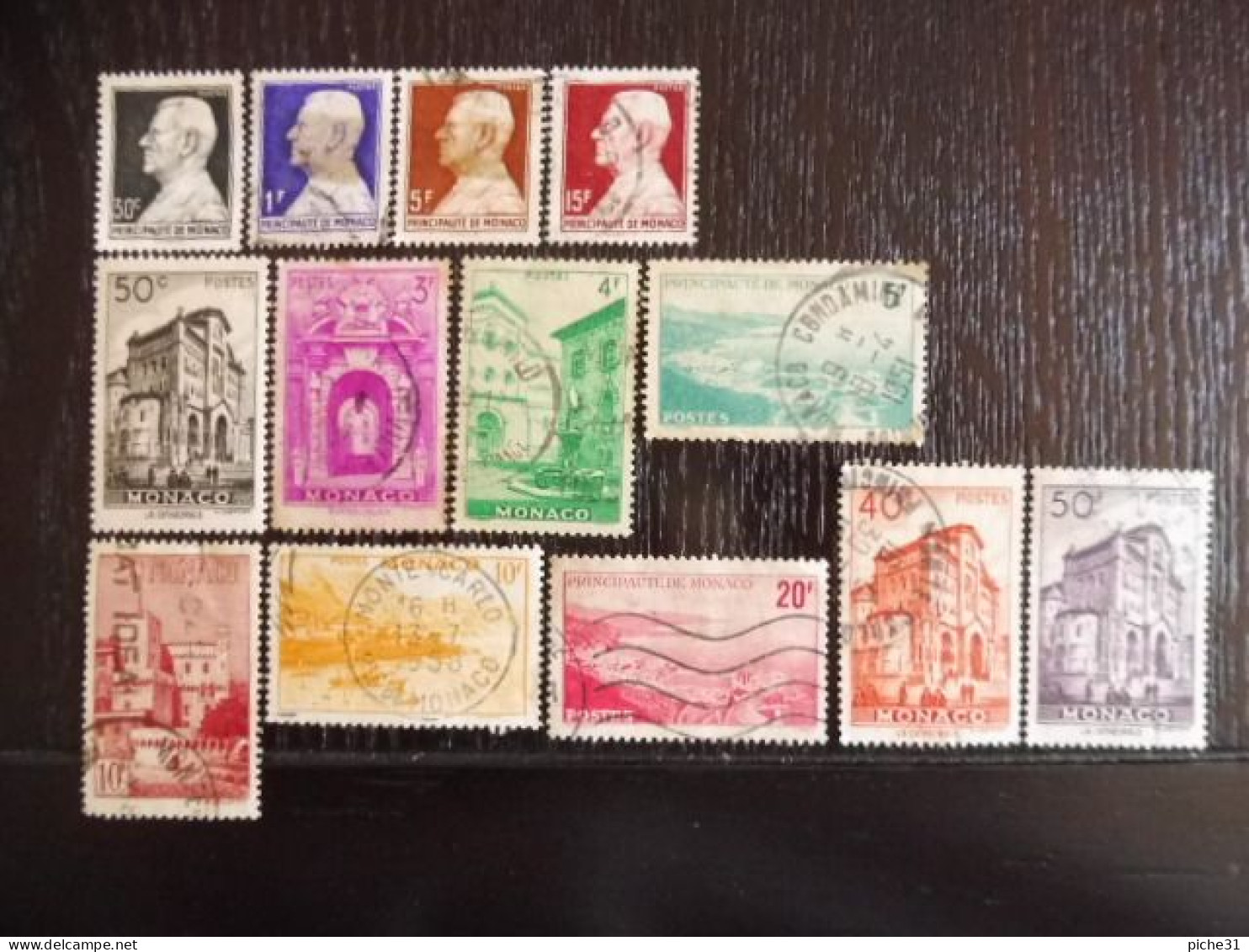 MONACO - Lot 13 Timbres Oblitérés - Gebruikt