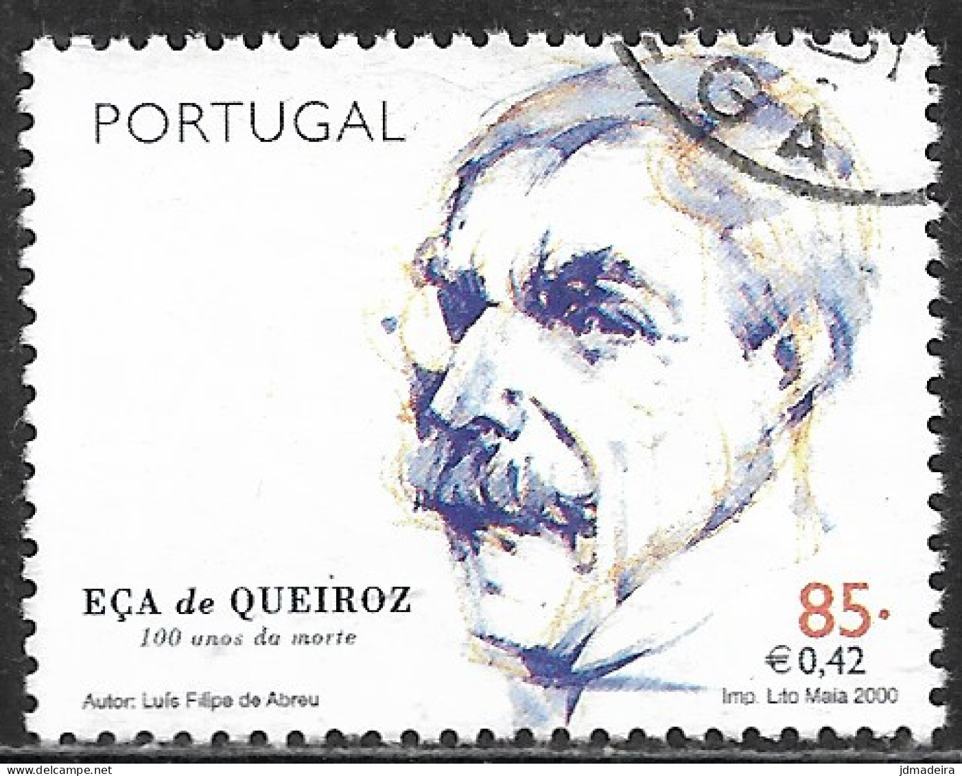 Portugal – 2000 Eça De Queiroz 85. Used Stamp - Gebruikt