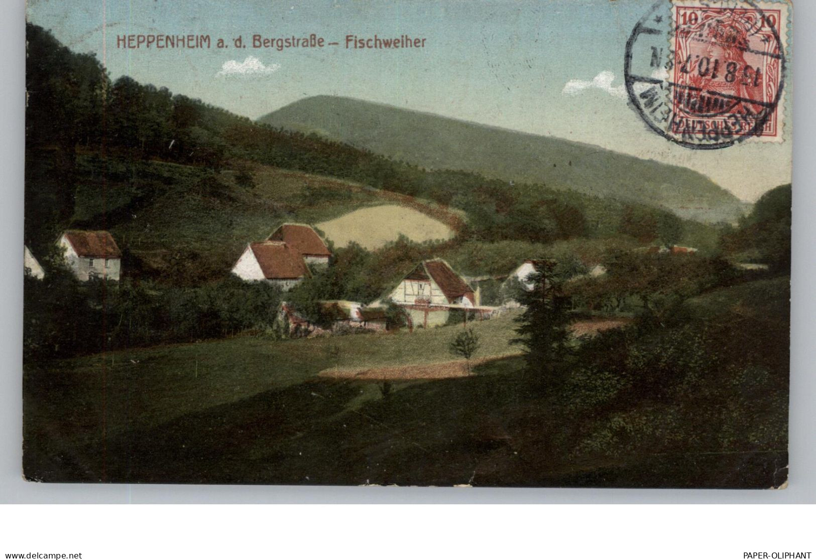 6148 HEPPENHEIM, Fischweiher, 1910 - Heppenheim