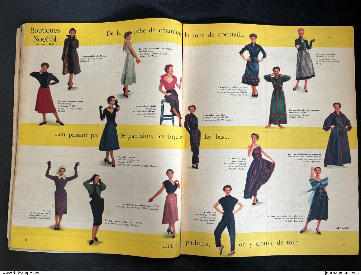 1952 Revue ELLE - 50 Modèle De Fêtes - LA REINE ELIZABETH II - Lifestyle & Mode