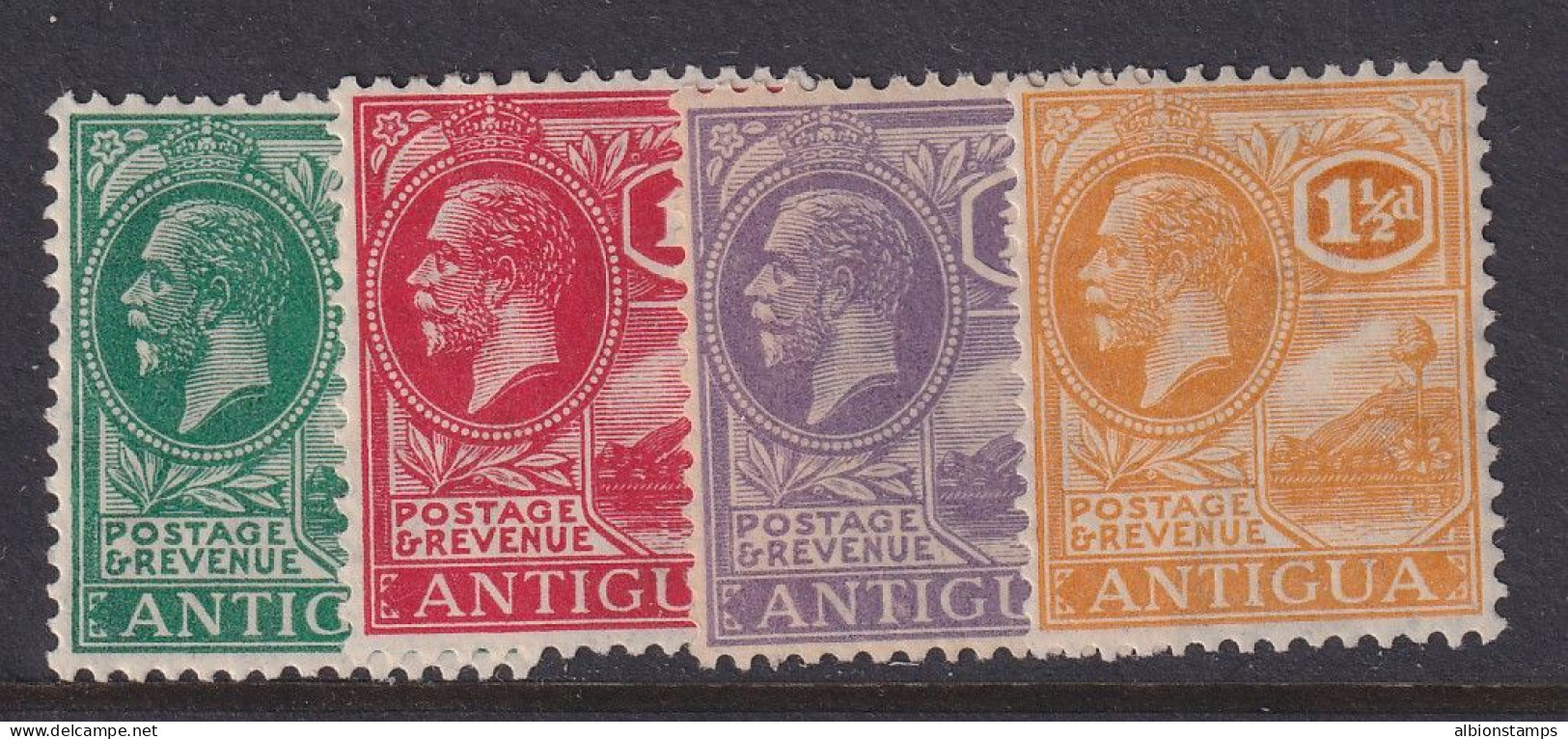 Antigua, Scott 42-45 (SG 62/67), MLH/HR - 1858-1960 Kronenkolonie