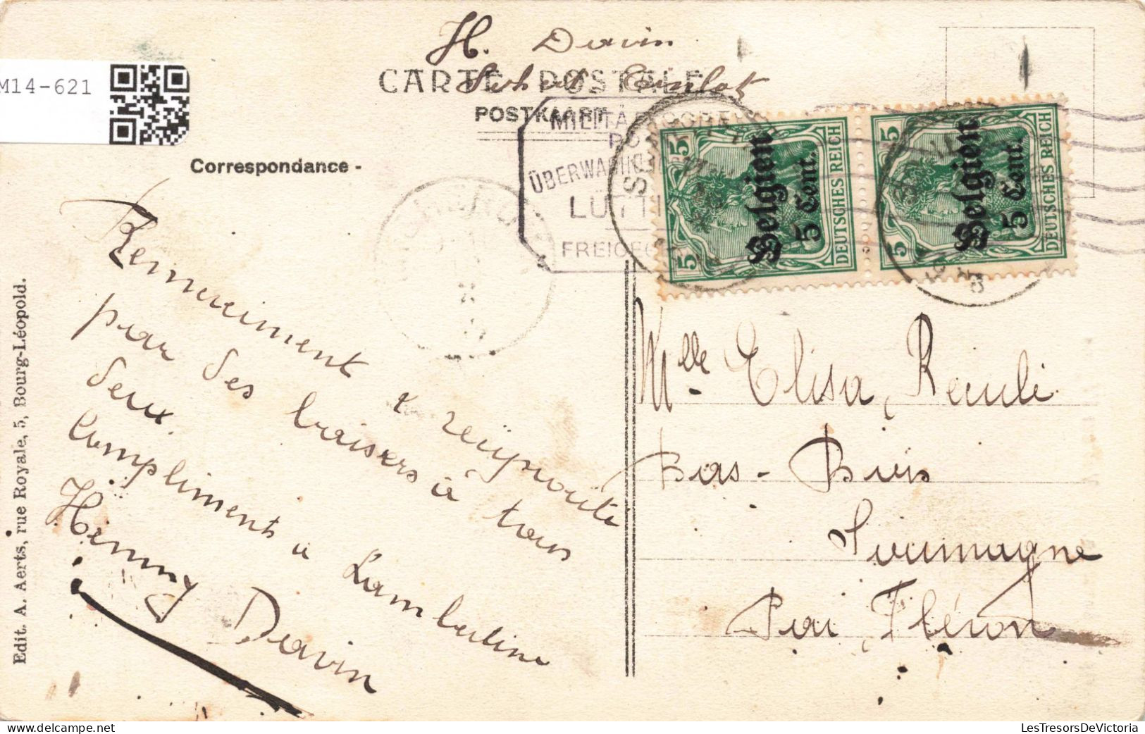 BELGIQUE - Limbourg - Camp De Beverloo - Vue Sur L'Eglise - Carte Postale Ancienne - Leopoldsburg (Camp De Beverloo)