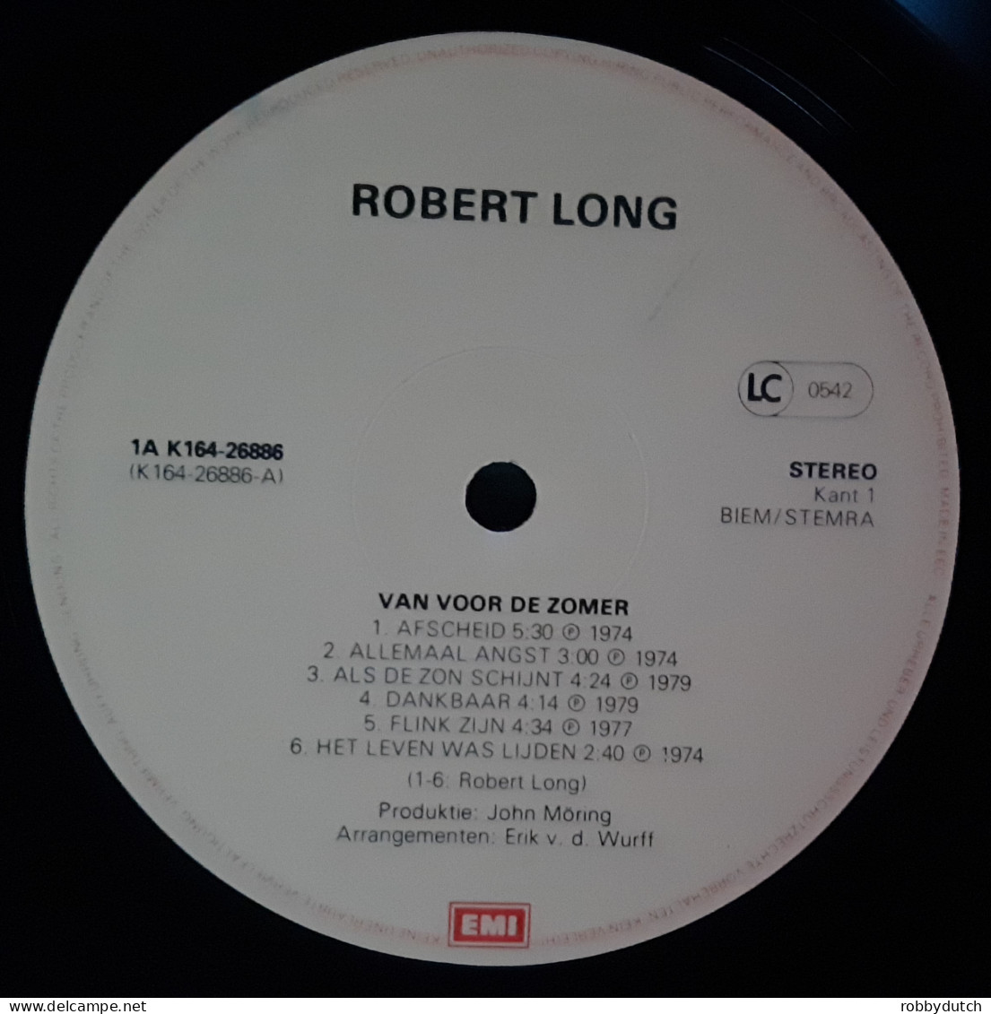 * 2LP *  ROBERT LONG - VAN VOOR DE ZOMER (Holland 1982 EX- )