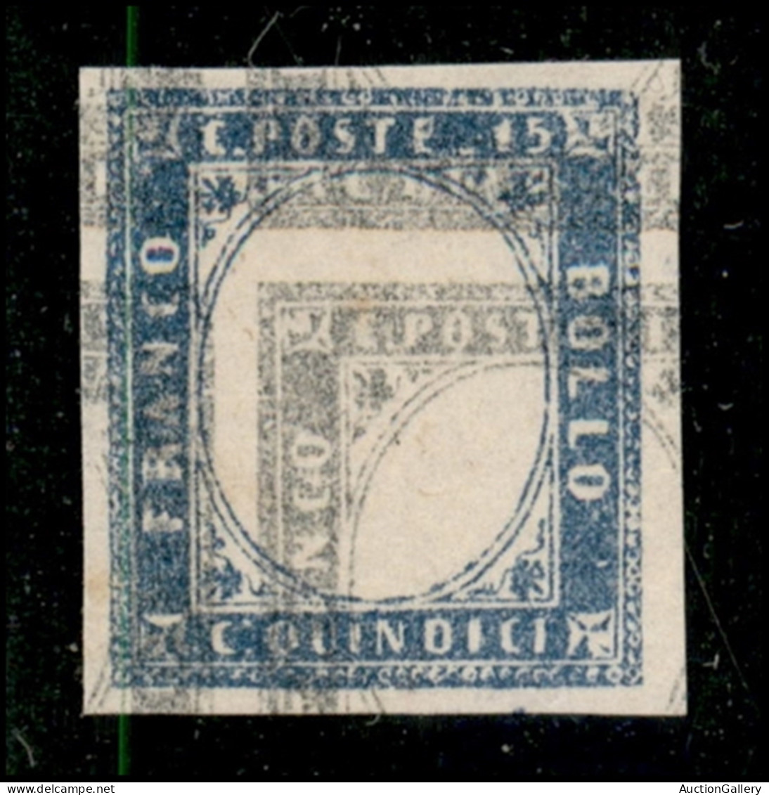 Regno - Vittorio Emanuele II - 1863 - Prova Di Macchina - 15 Cent (11) - Doppia Stampa Bicolore - Nuovo Senza Gomma - Other & Unclassified