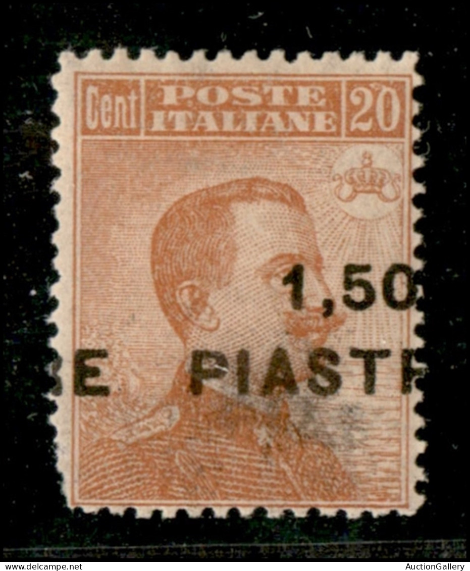 Uffici Postali All'Estero - Levante - Costantinopoli - 1922 - 1,50 Piastre Su 20 Cent Michetti (49da) - Soprastampa Fort - Autres & Non Classés