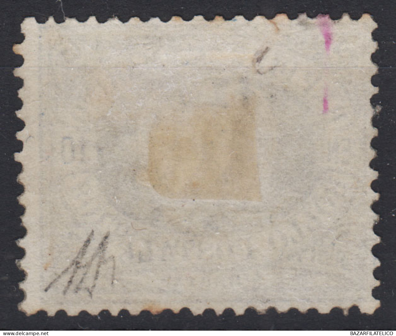 SAN MARINO 1877-90 10 CENTESIMI OLTREMARE N.3 G.O MH* BUONA CENTRATURA - Ongebruikt