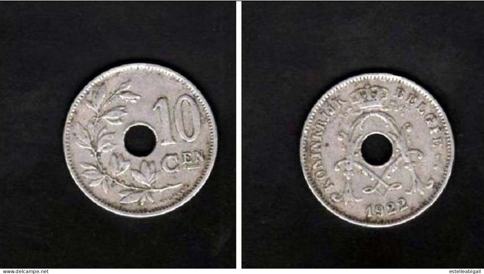 *  Belgique 10c   Albert 1er  * - 10 Cents