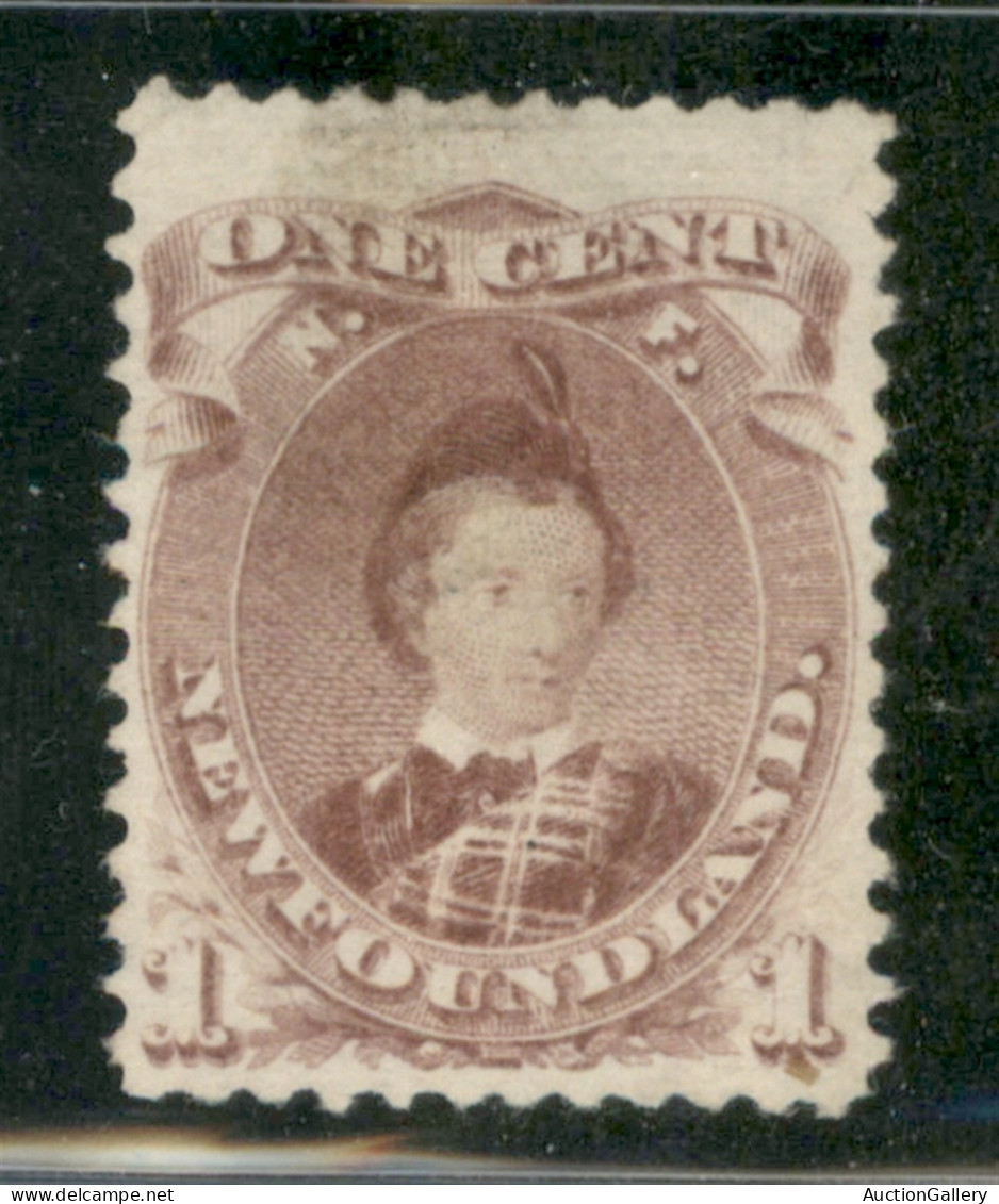 OLTREMARE - CANADA - NEWFOUNDLAND - 1868 - 1 Cent Principe Edward (22a) - Nuovo Senza Gomma - Other & Unclassified